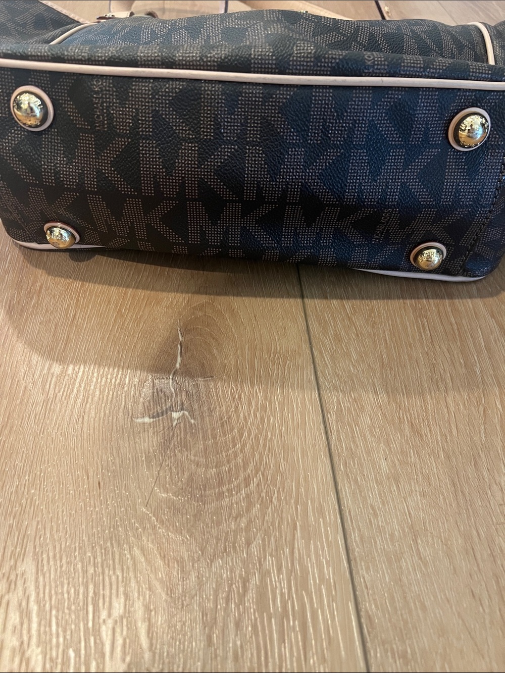 Michael Kors Brown MK Signature Tote - Picture 3 of 5